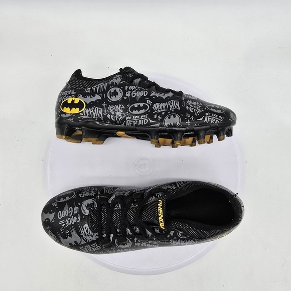 Phenom Elite Shoes Men 5.5 Batman Football Cleats Velocity 2.0 - Picture 6 of 10